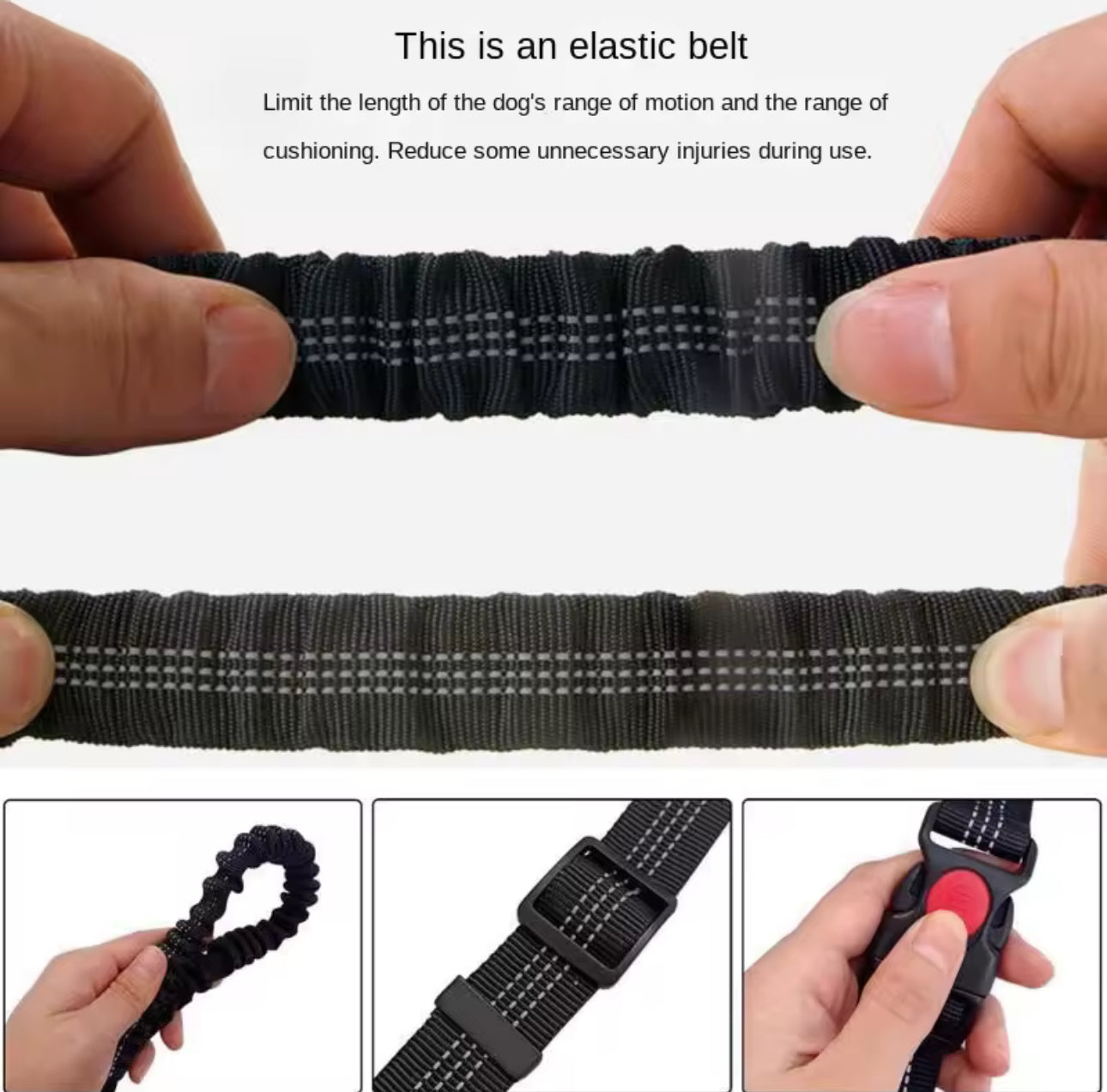 ๐ Retractable Dog Leash โ Reflective, Tangle-Free & One-Hand Control Design