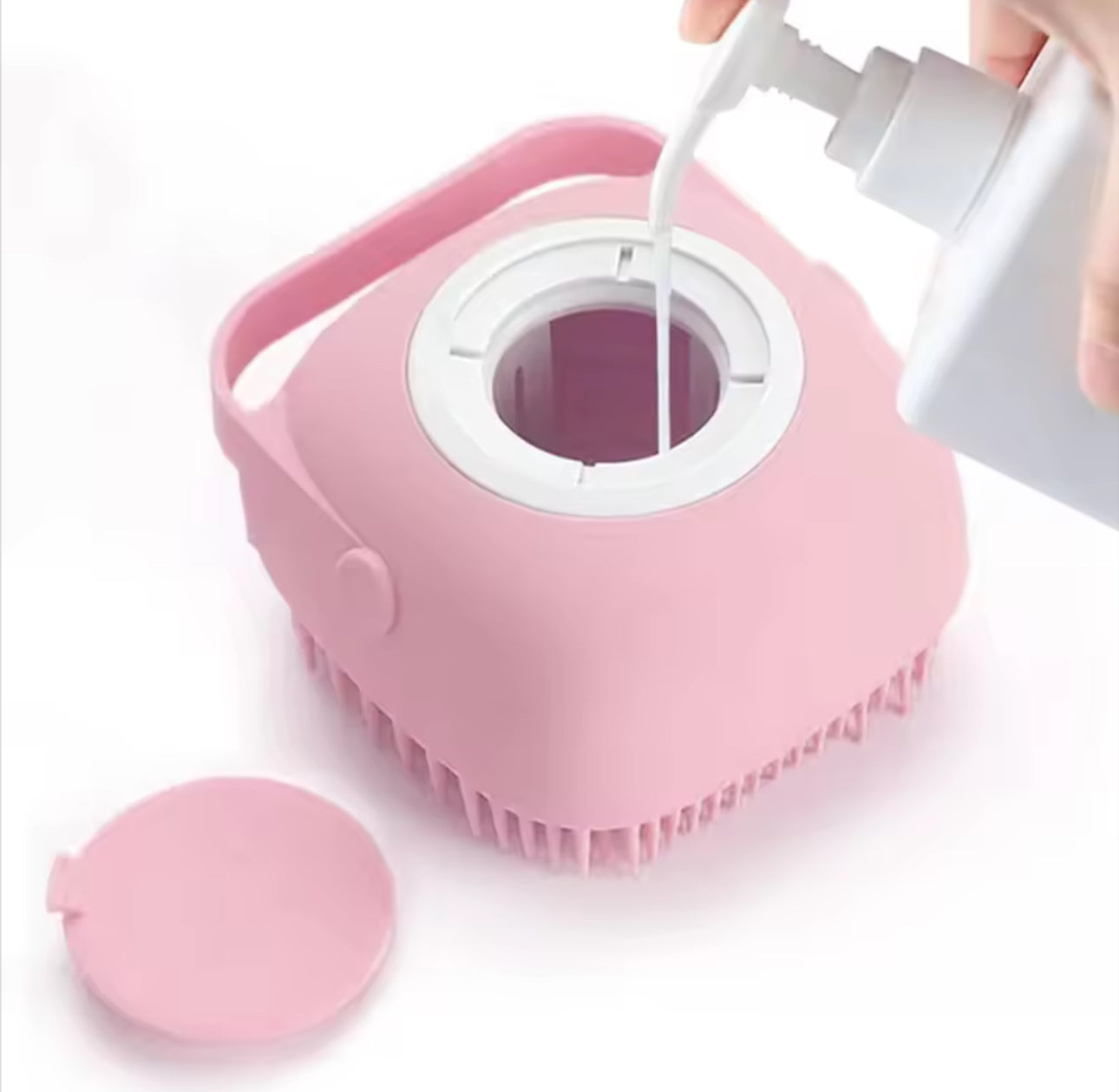 ๐งผ๐ถ Dog Shampoo Dispenser Brush โ Easy Bath Time for Your Pup!