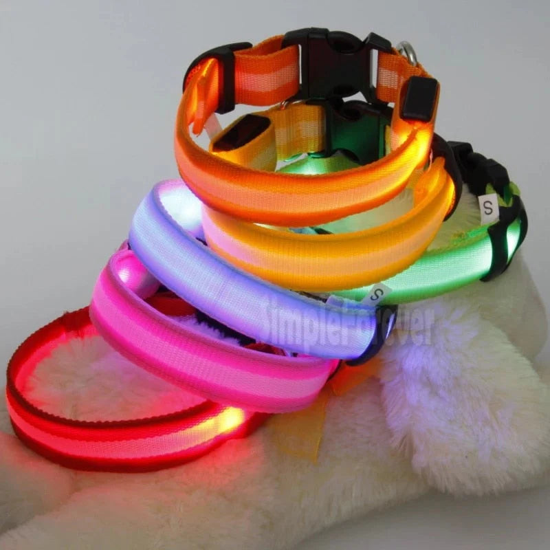 LED Glowing Safety Collar for Dogs 🐶✨
