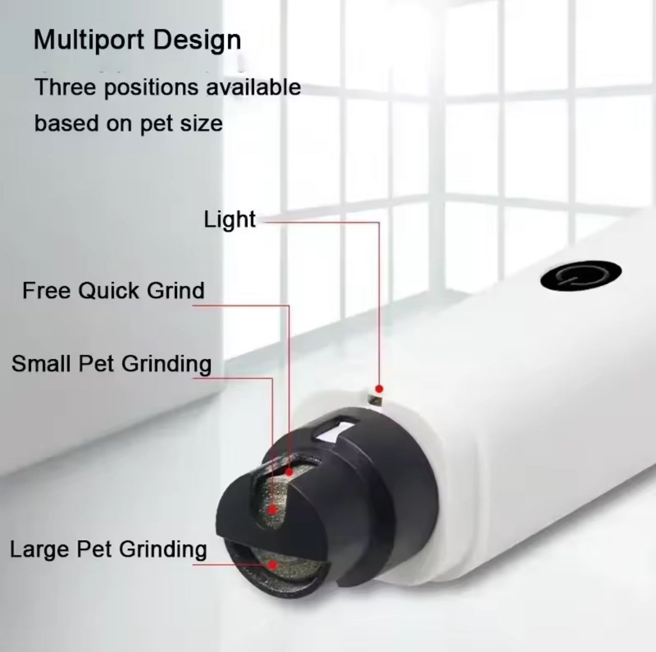 🔌🐾 Electric Dog Nail Clippers – Rechargeable, LED Light & Low Noise Grooming Tool 💡🐶